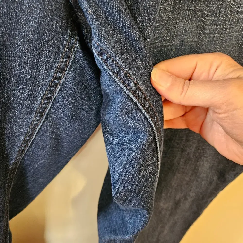 Seven7 Melissa McCarthy Slim Boot Jeans, Size 20W Embellished Dark Wash Ankle - Picture 7 of 9